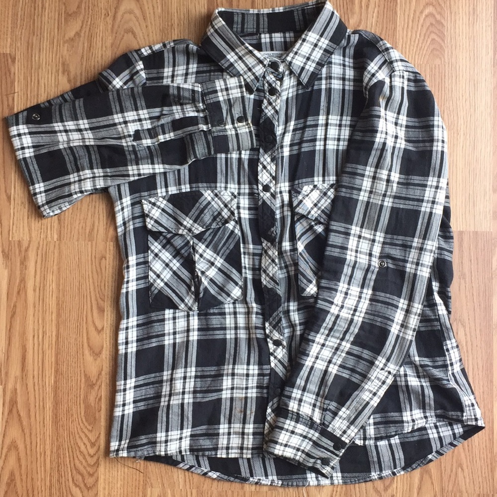Zara plaid flannel shirt